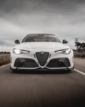 Alfa Romeo Giulia Quadrifoglio GTAm Conversion Kit by PariS'5 GaraGe - Complete Kit - FRP/ Carbon Fiber Combo